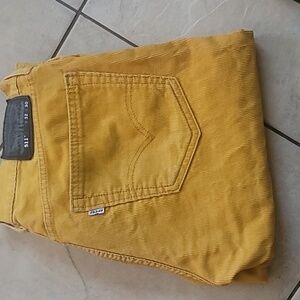Vtg Levi’s 511's Vibrant Gold Cords SZ 32x30